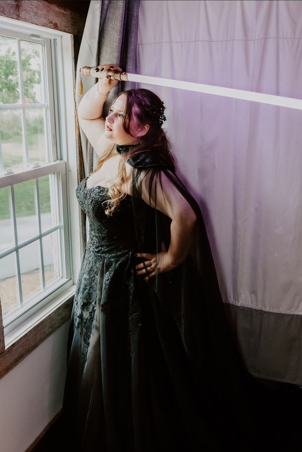 star wars wedding black wedding dress bridal seamstress